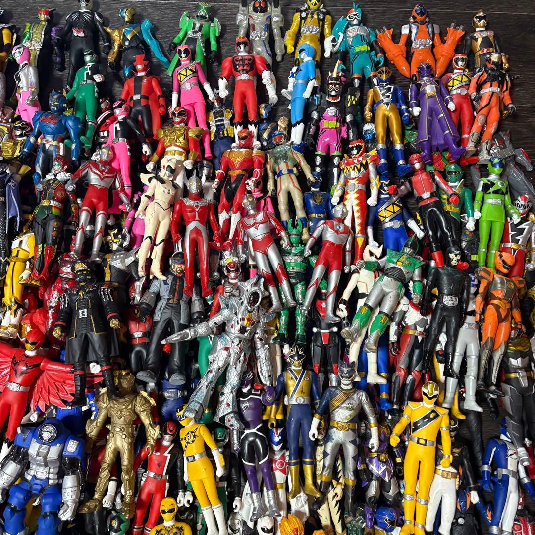仮面ライダー　レンジャー　戦隊　ソフトフィギュア　ソフビ　まとめ売り　人形