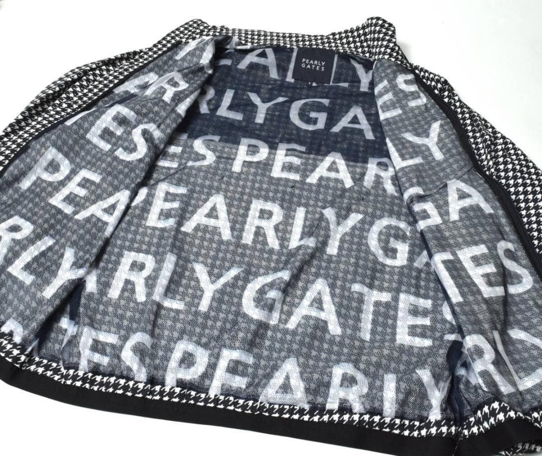 未使用 パーリーゲイツ 千鳥柄 エアシャット 4 ( M ) ブルゾン 軽量