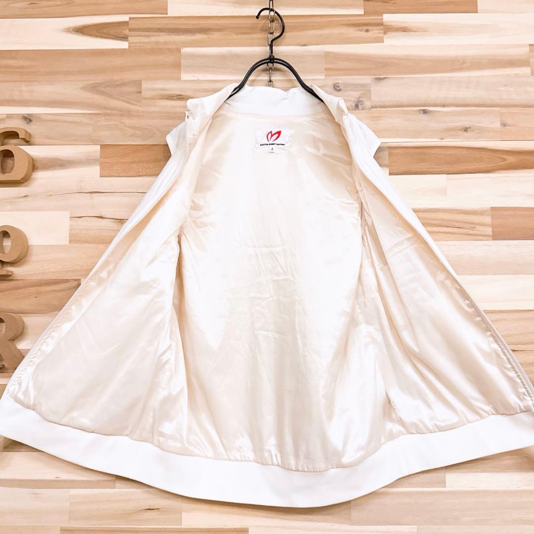 【マスターバニーエディション】キルティング リブ切り替え 中綿ベスト ゴルフ 白