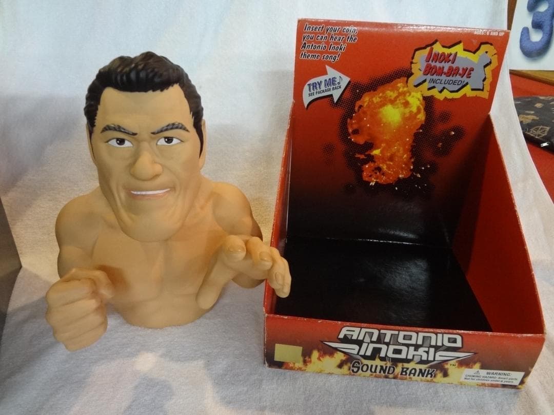 アントニオ猪木　2001版　 サウンドバンク　オリジナル貯金箱・箱入り・現状渡し