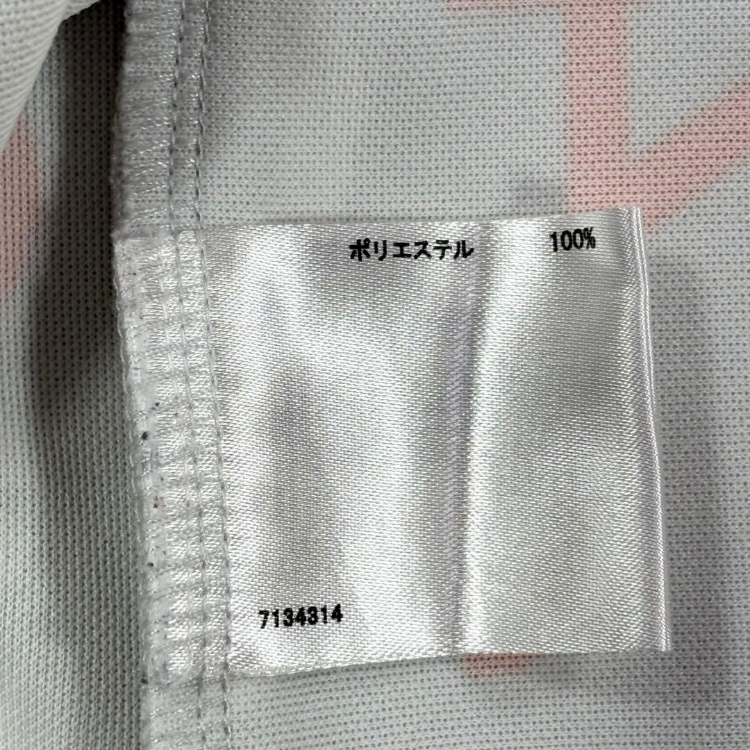 【マンシングウェア】ブルゾン　ジャケット　フーディ　総柄　軽量　グレー系