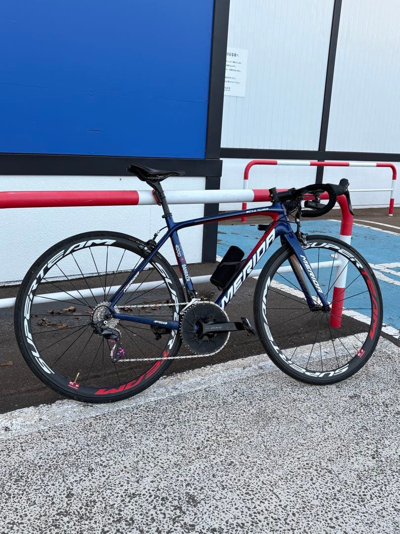 スーパーチームカーボンホイール赤白38m