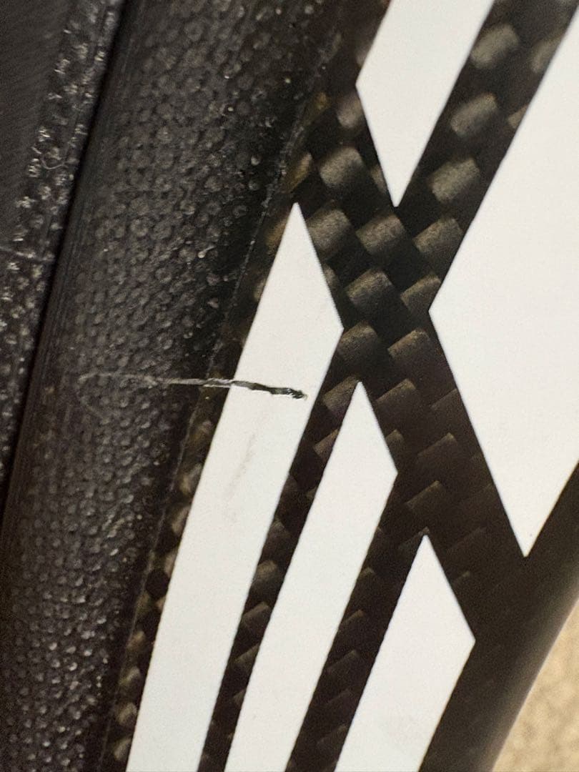 スーパーチームカーボンホイール赤白38m