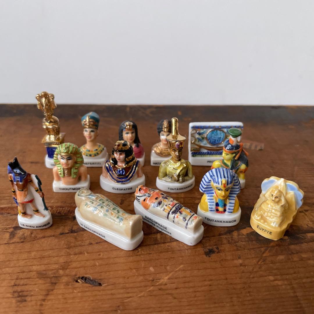 ヴィンテージ フランス フェーブ 陶器 エジプト 14個セット 389