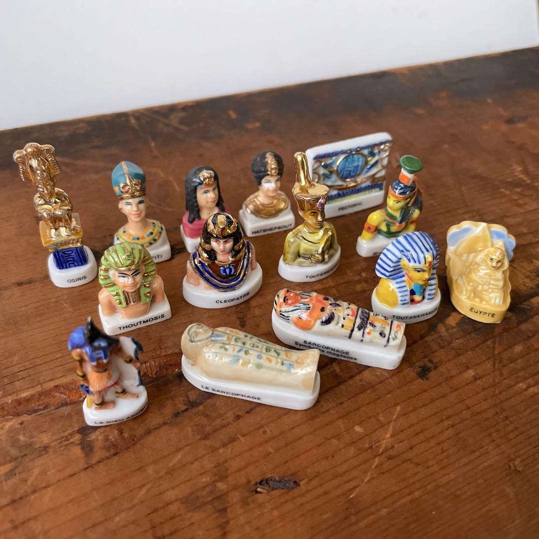 ヴィンテージ フランス フェーブ 陶器 エジプト 14個セット 389