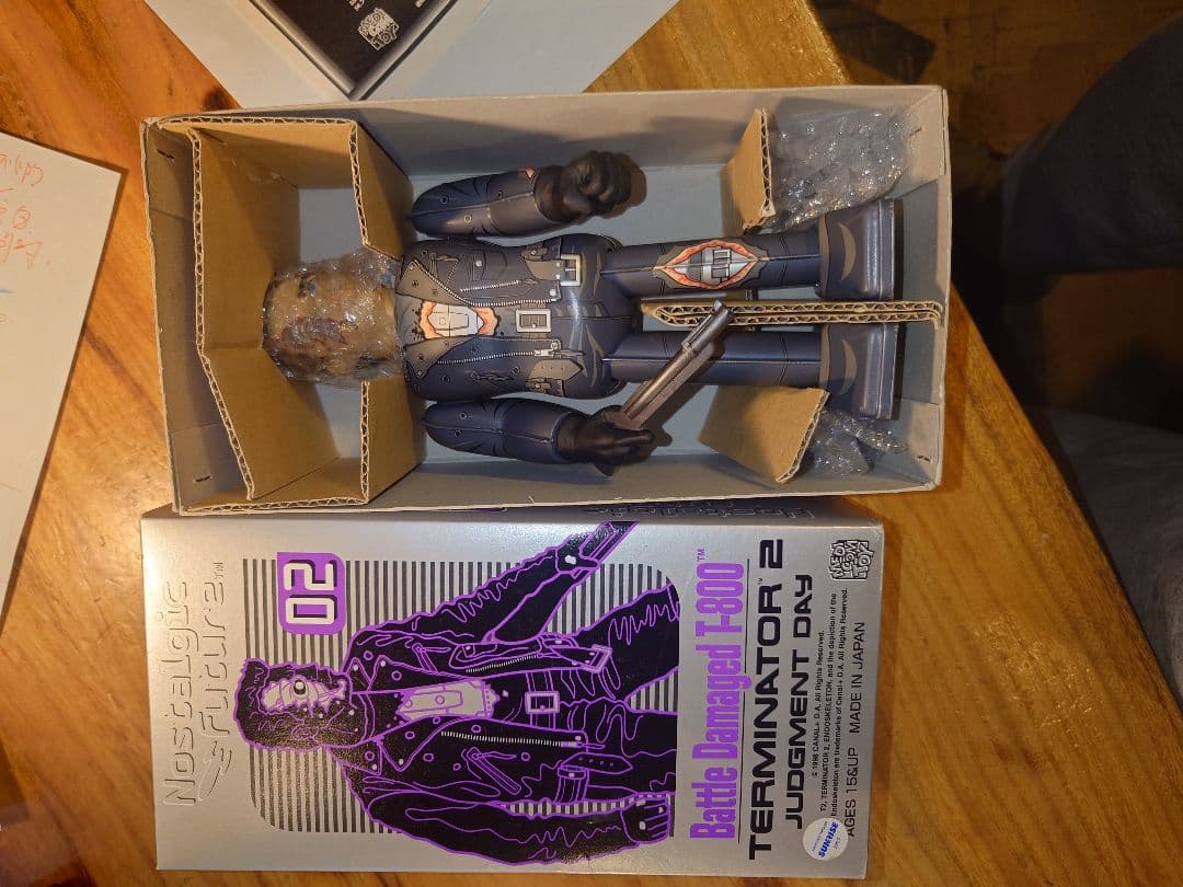 メディコムトイ ターミネー T-800 ブリキのゼンマイ歩行フィギュア　開封済み