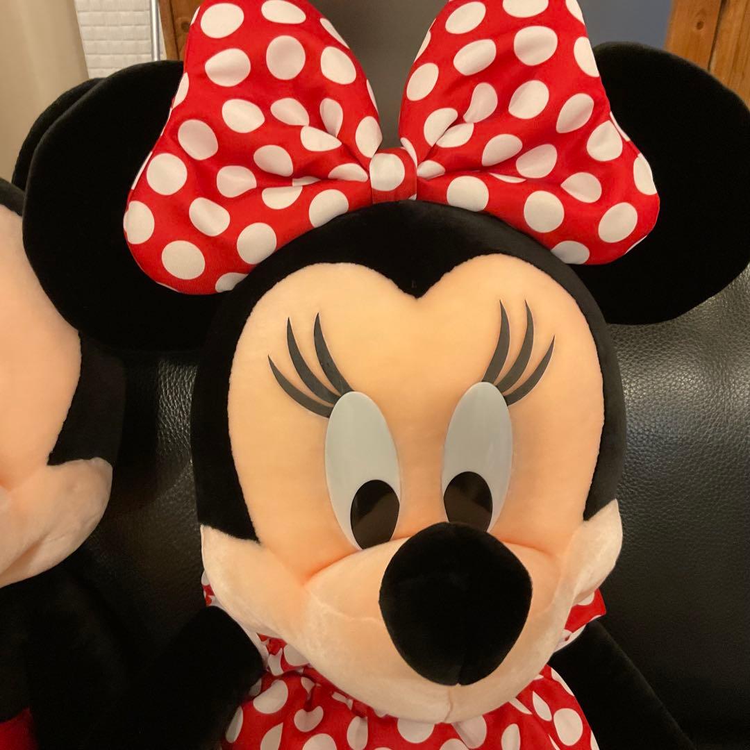 超特大！100cm！美品 ミッキーマウス ミニー マウス ぬいぐるみ ディズニー