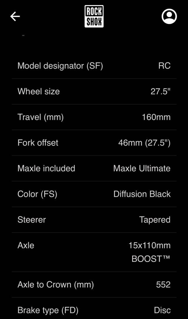 パーツ Rock shox Yari rc