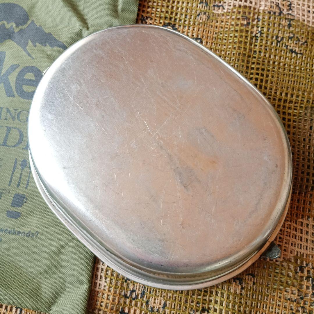 【米軍放出品】メスキットパン＆カトラリー（フォーク、ナイフ、スプーン/各1個）