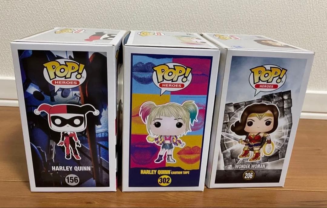 ファンコポップ MARVEL ハーレークイン ワンダーウーマン3体セット売り