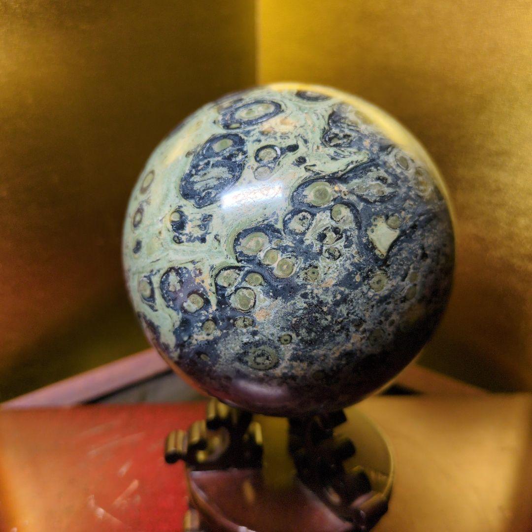 カンババジャスパー スフィア 直径85mm 1kg 丸玉 天然石 パワーストーン