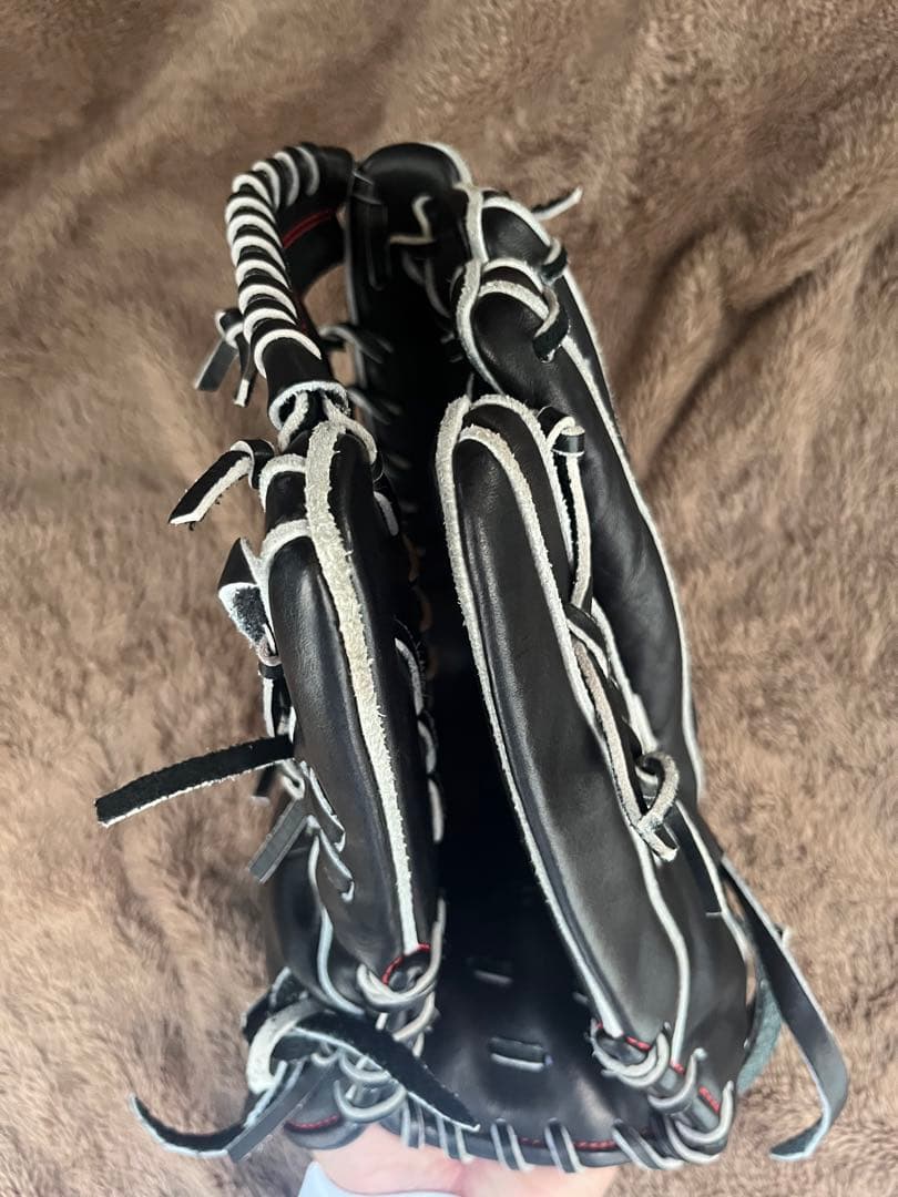 Wilson 軟式野球グローブ 黒　外野用