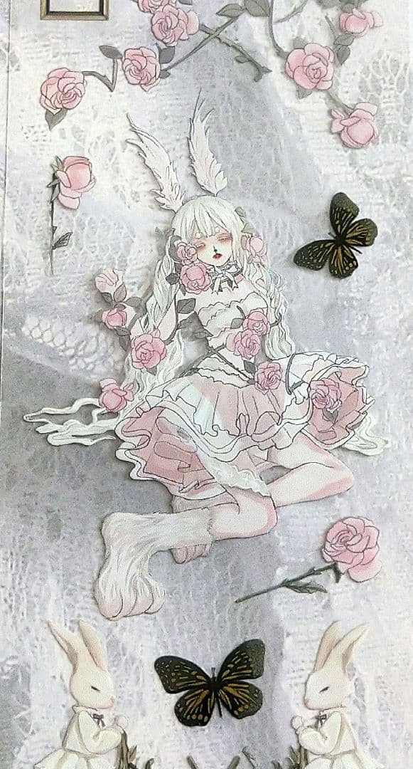 ✩再販✩J843＃浮生(PET)兔兔酱手帳切り売り海外人物マステ女の子男の子