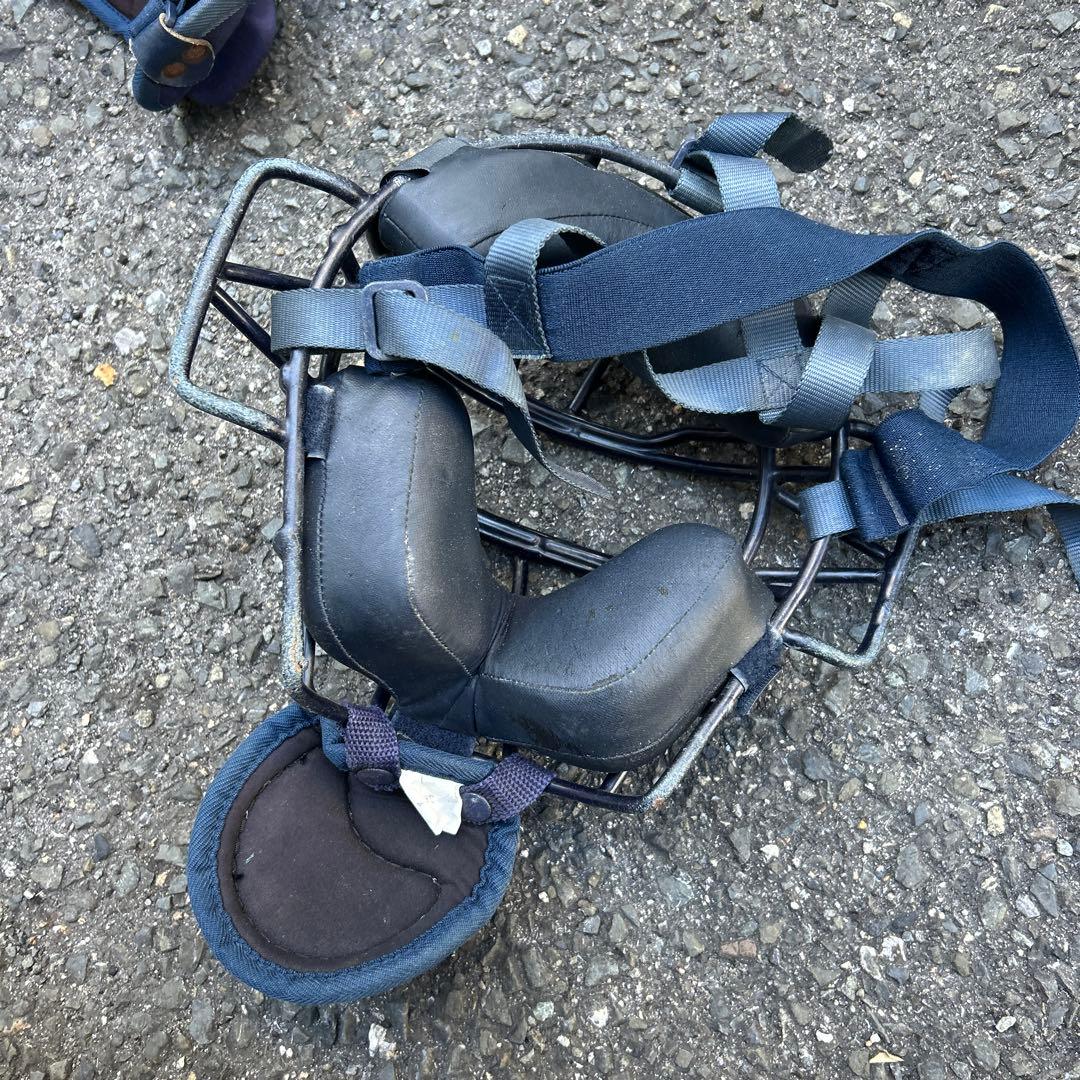 専用 MIZUNO キャッチャー防具 ネイビー硬式用