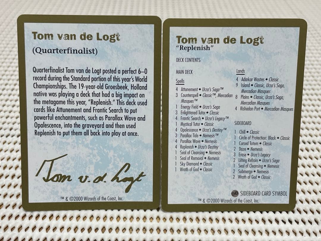 MtG World Champ. Decks2000【TomVanDeLogt】