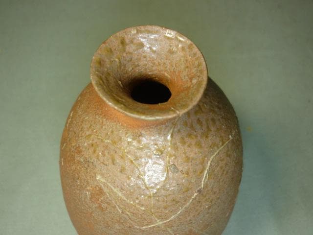 岡山県無形文化財　森陶岳　徳利　共箱　備前焼　伊部　寒風大窯