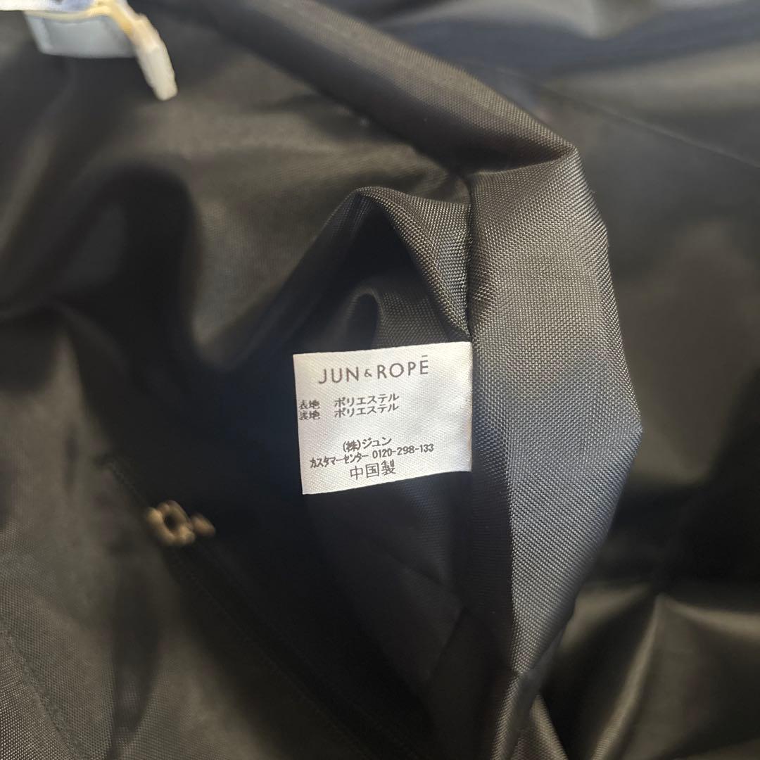 トートバッグ 白と紺のパターン キャンバス