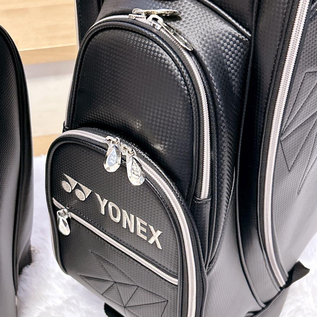 新品未使用タグ付き YONEX ゴルフバッグ キャディバッグ ネームプレート付き