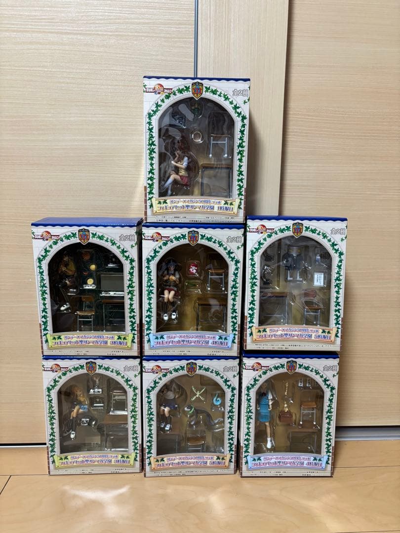サンデーマガジン50周年コラボフィギュア聖サンマガ学園　7体セット