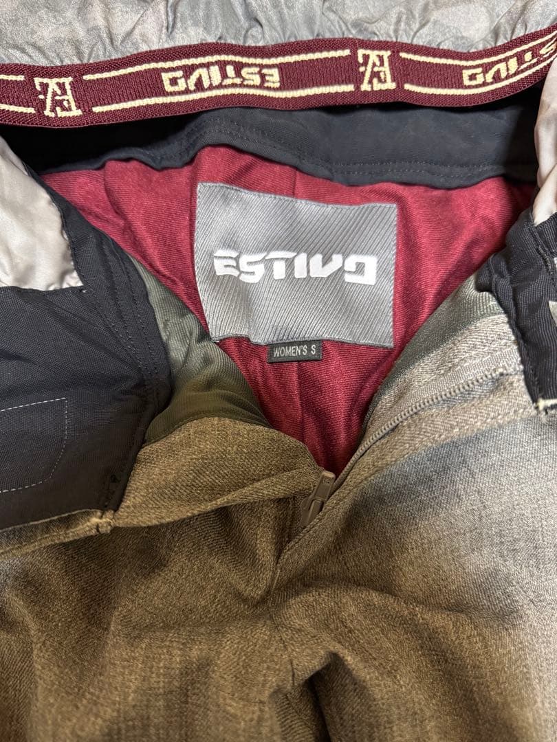 ESTIVO レディース スノーボードパンツ Sサイズ グレー