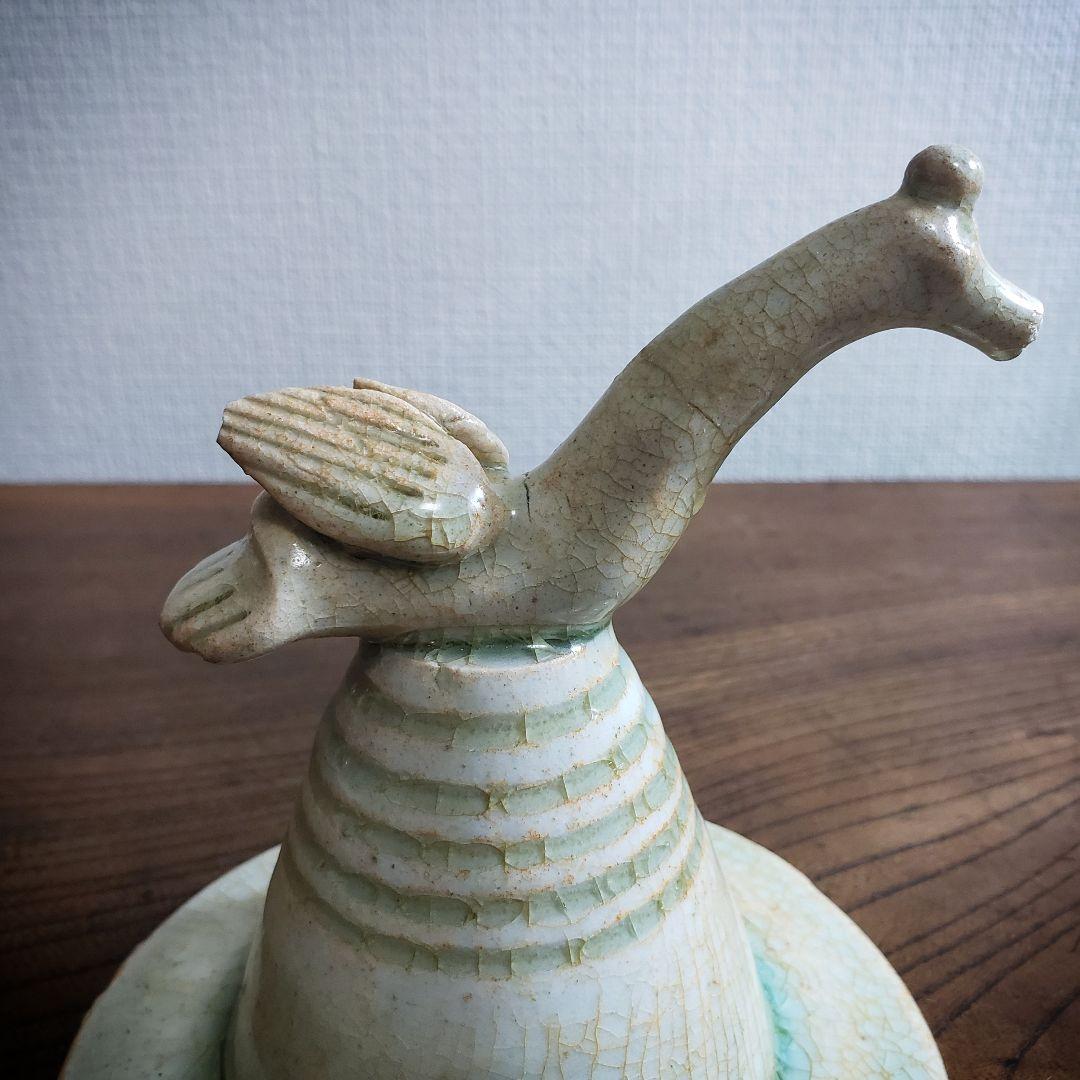 蓋　壺　中国骨董　宋　青釉　盖罐　がいかん　魂瓶