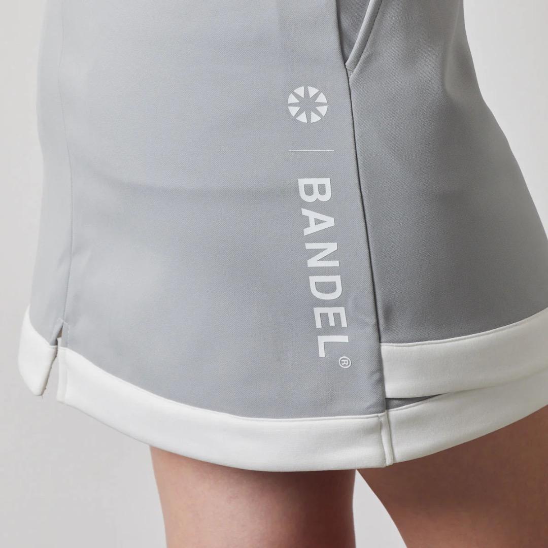 BANDEL PIPING HEM SKIRT グレー