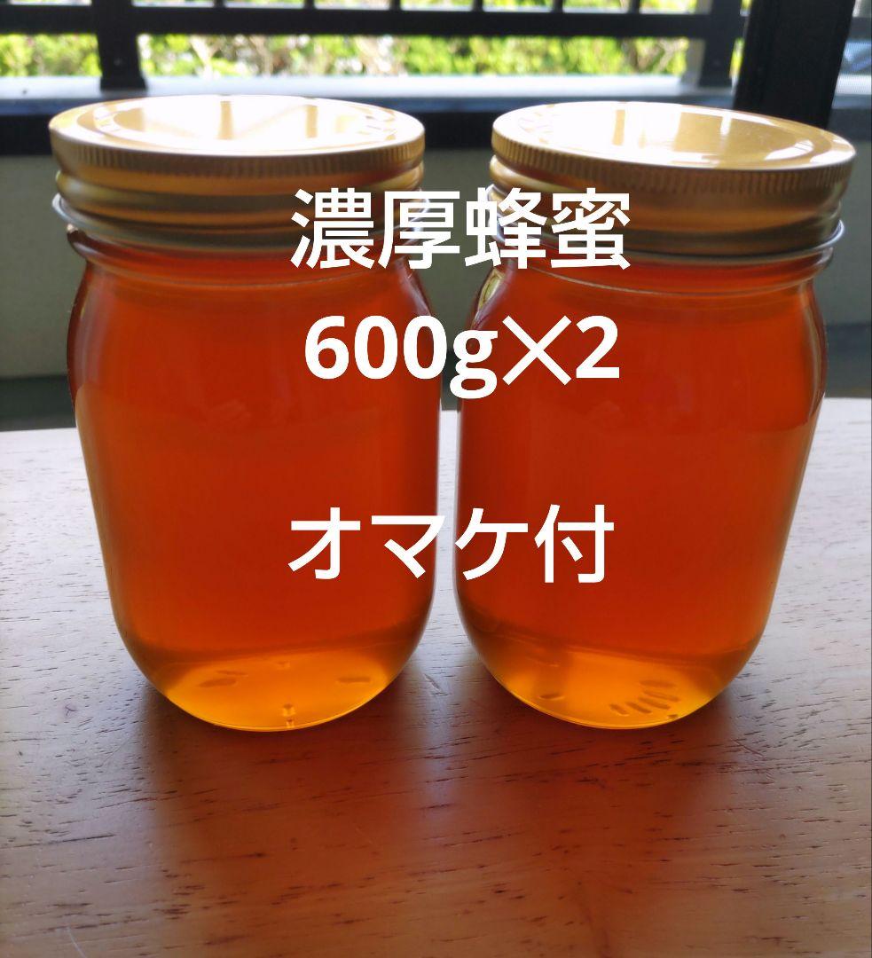 日本ミツバチ完熟蜂蜜（600g✕2）