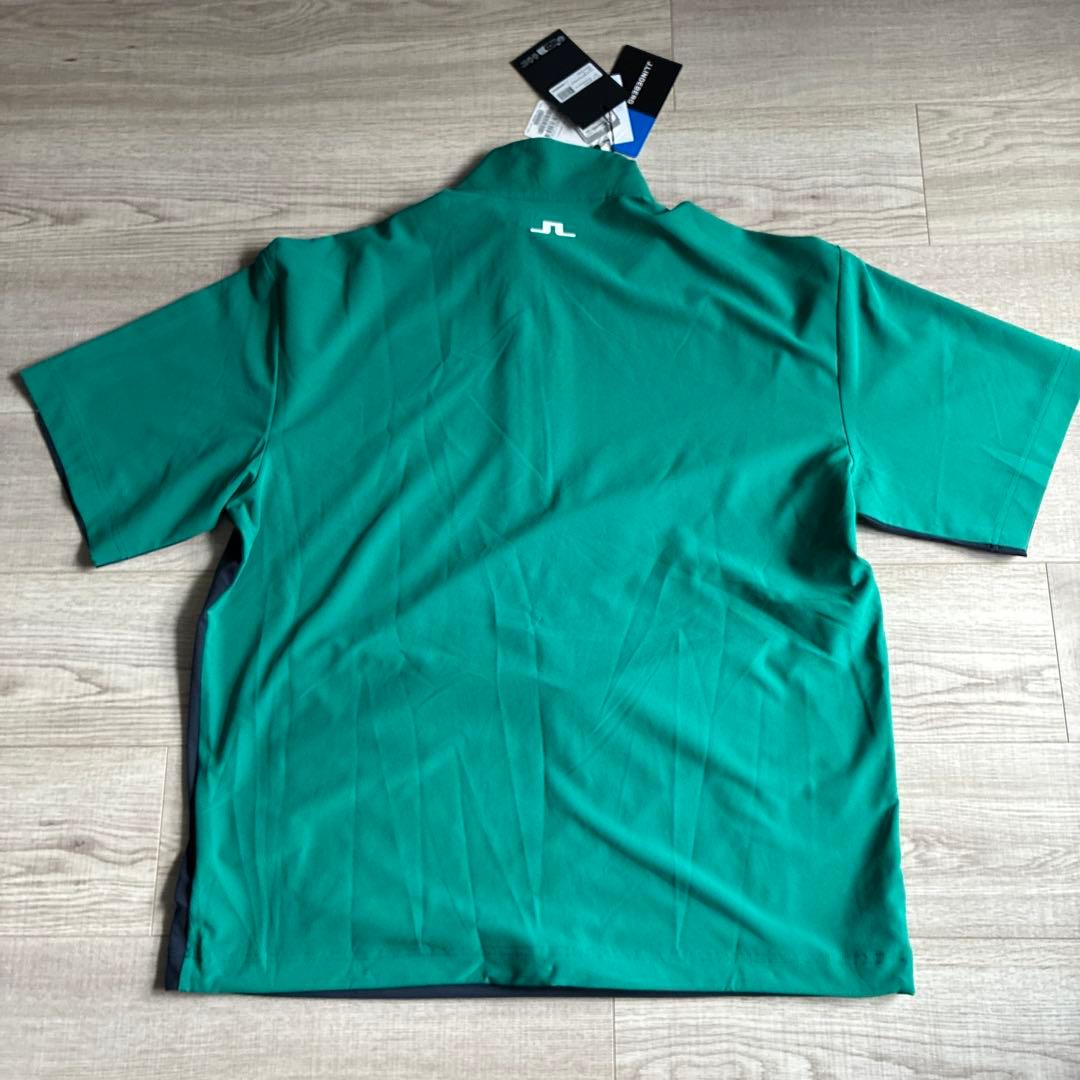 未使用 jリンドバーグ ゴルフウェア 半袖ハーフジップウィンドーブレーカー M