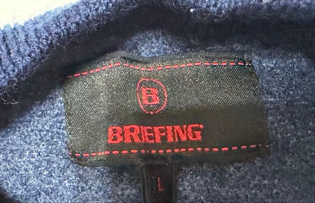 BRIEFING GOLF ニットセーター Lサイズ (実寸Mサイズ)メンズ