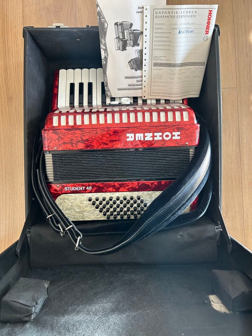 HOHNER ホーナー STUDENT 48 アコーディオン ハードケース付属