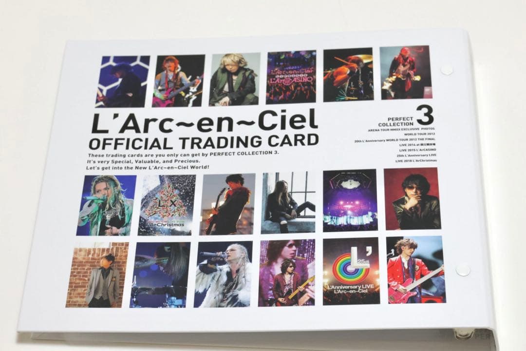 ラルク　パーコレ3 フルコンプバインダー付きフルセットL'Arc〜en〜Ciel