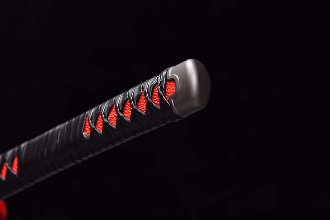 鬼滅の刃 竈門炭治郎 火神日輪刀 黒石目鞘 本牛革柄巻