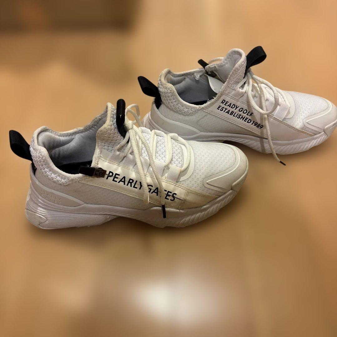 PEARLY GATES ゴルフシューズ ホワイト　22.5cm