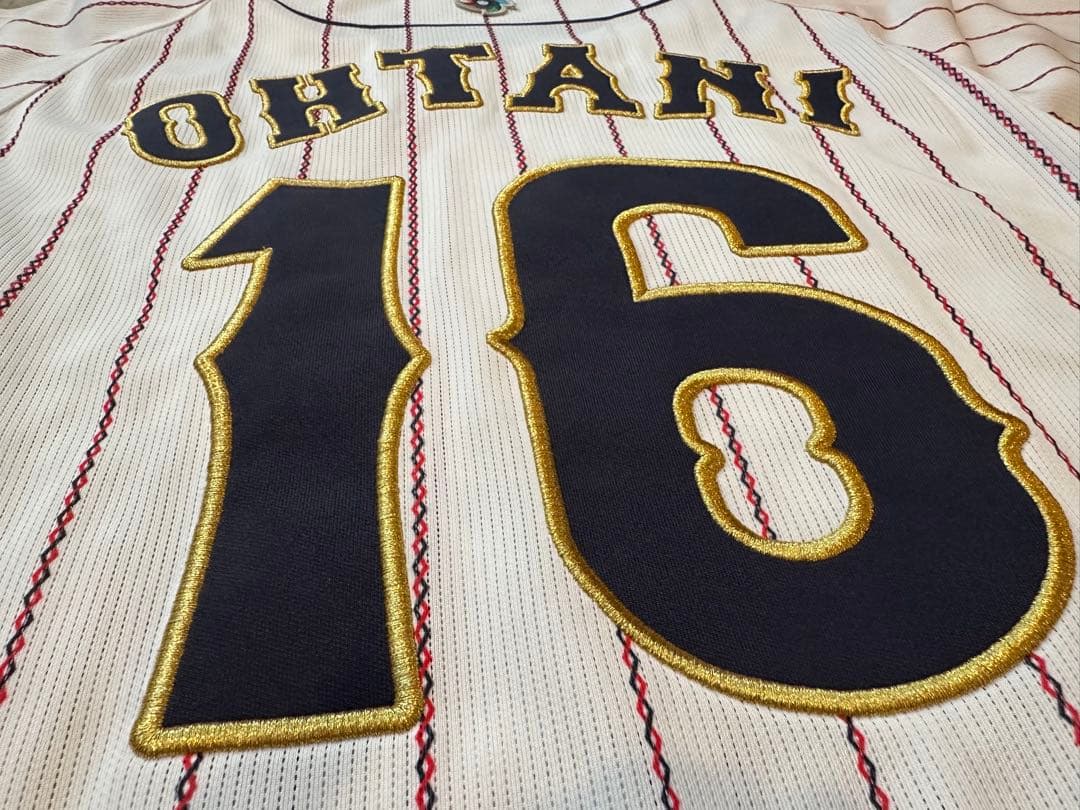 WBC 侍ジャパン ユニフォーム 大谷翔平 16番 刺繍 ミズノ製 Sサイズ