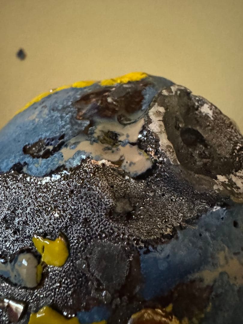 市川透　茶碗　現代アート　備前