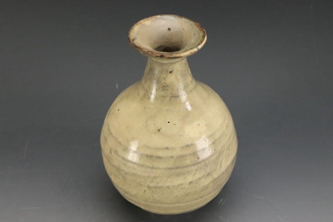 本物保証 北大路魯山人 鶏龍山土 粉吹手徳利 黒田陶々庵識箱