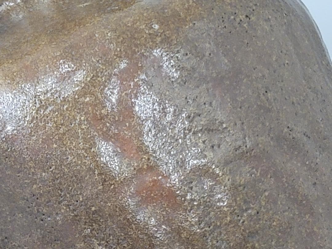 茶道具 初代 小川長楽作 瓢花生 二代識箱 美品 DT418