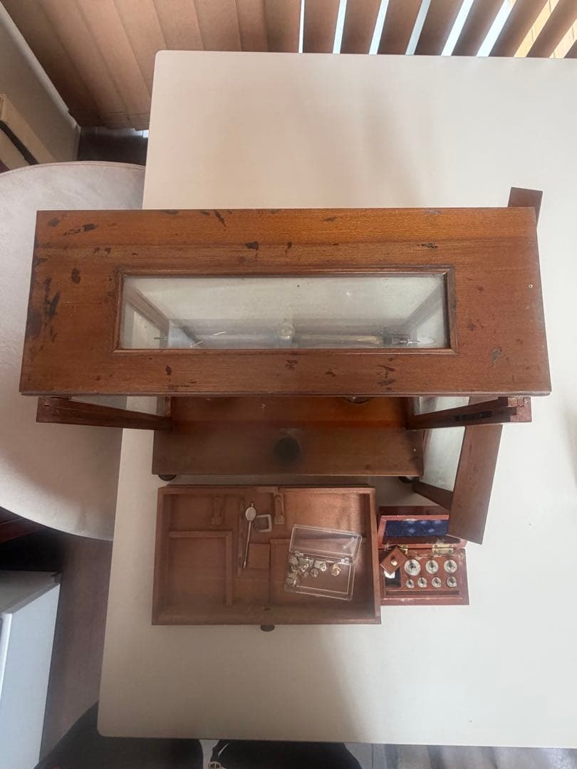 おまけ付き精密天秤★調剤天秤★度量衡★大正？昭和？レトロ アンティーク★べっ甲