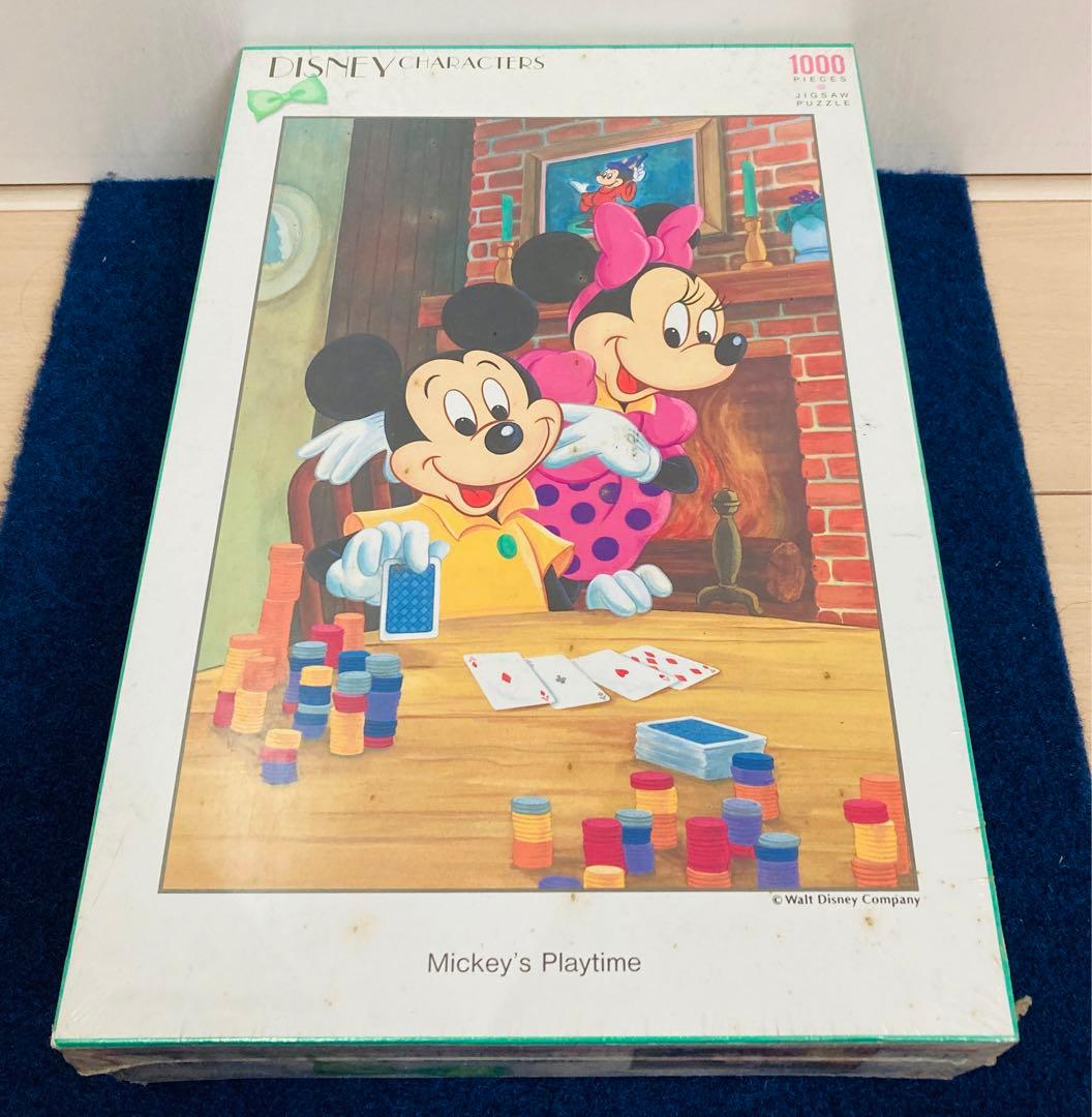 ゲームは僕達の時間　ディズニー　ジグソーパズル　1000ピース　テンヨー　レトロ
