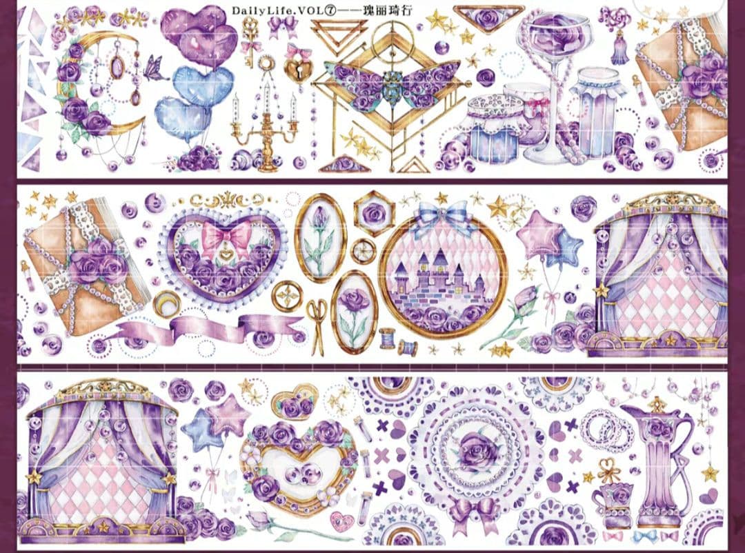 巻売 250★ 海外 マスキングテープ マステ PET 装飾 花 烫銀