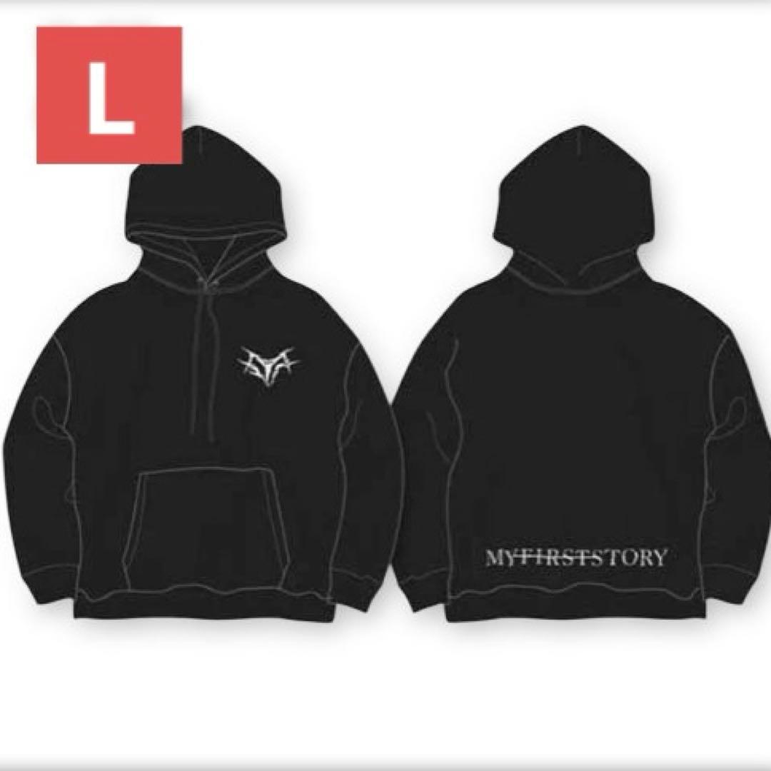 MY FIRST STORY Logo Hoodie ブラック L