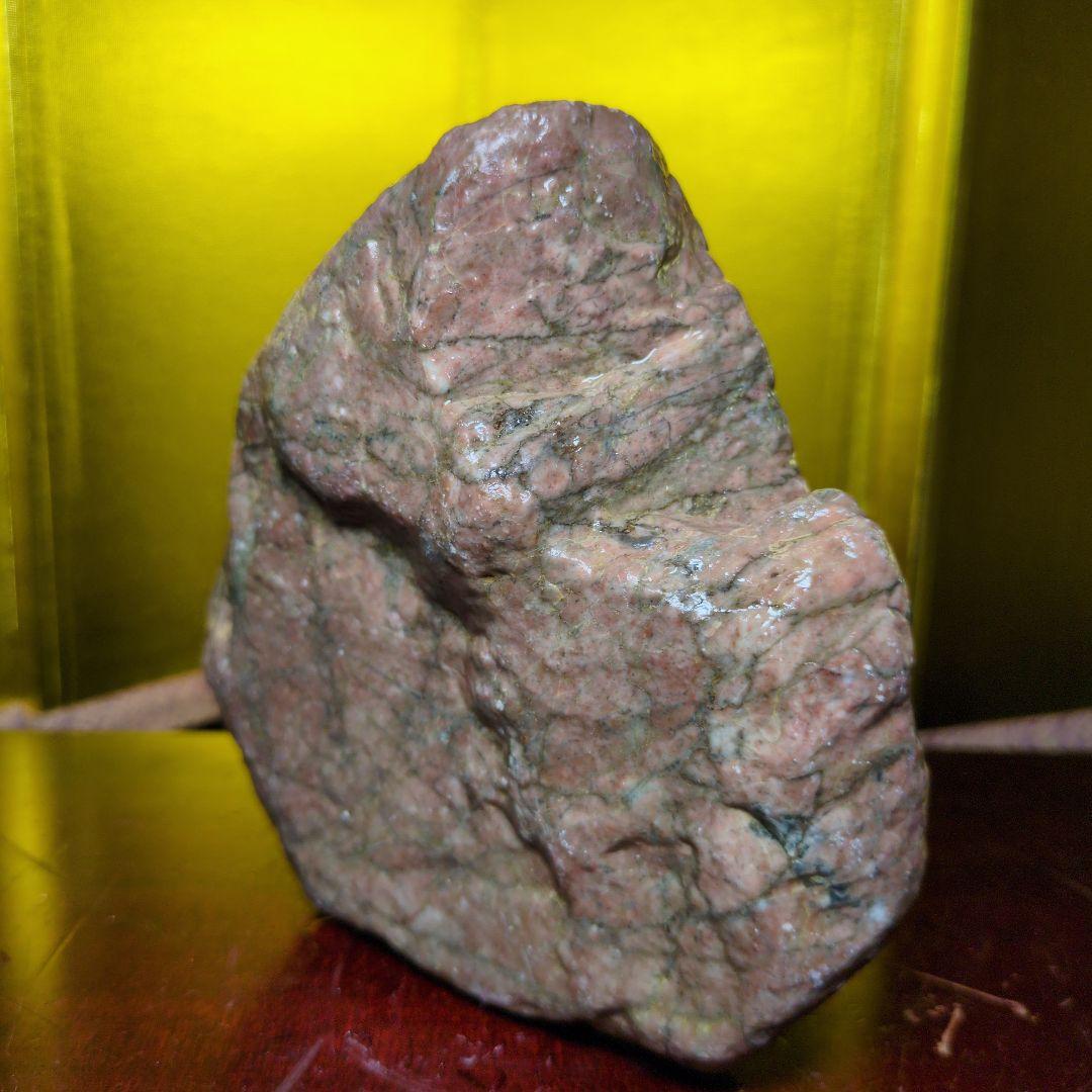 赤石 原石 ピンク石 約1.11kg 天然石 未加工 鑑賞用 水石 希少 レア