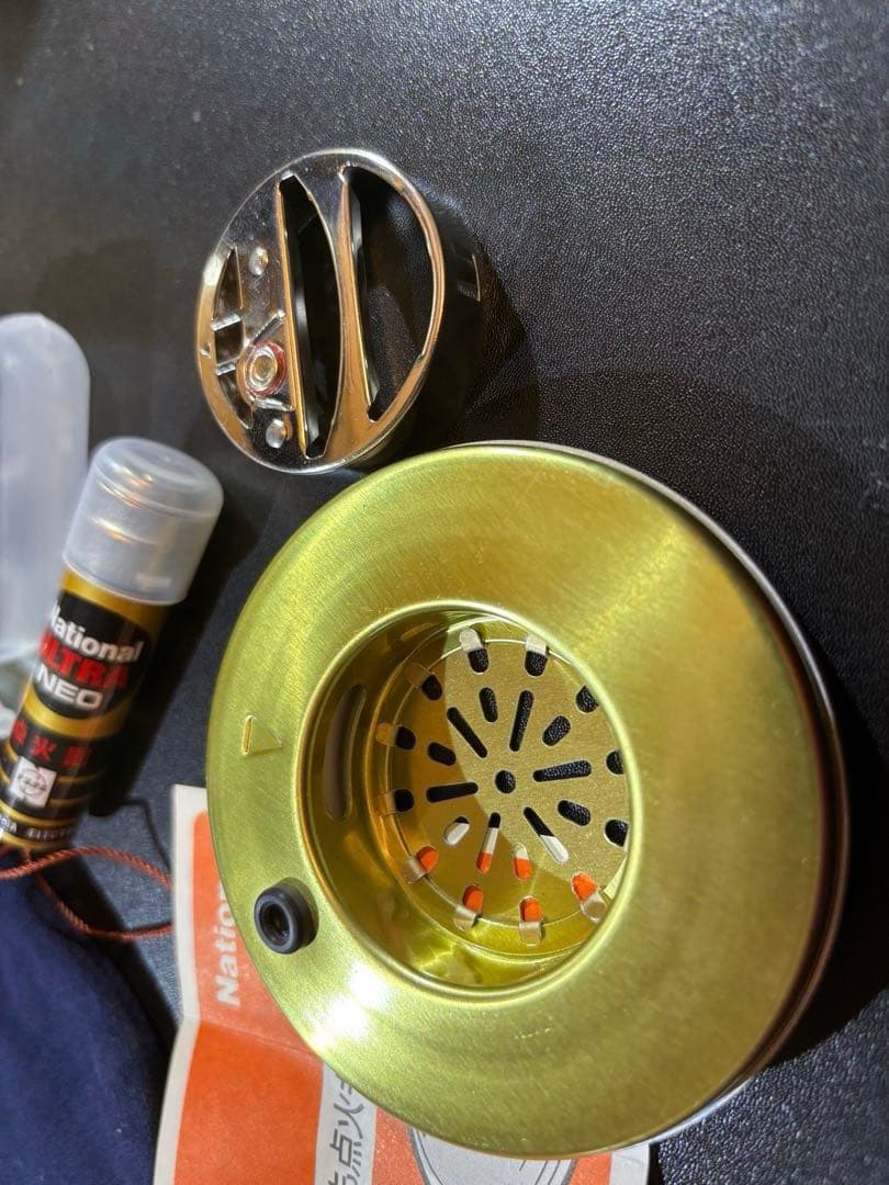 【新品未使用】ナショナル黄金カイロ、注油と点火ラクラク