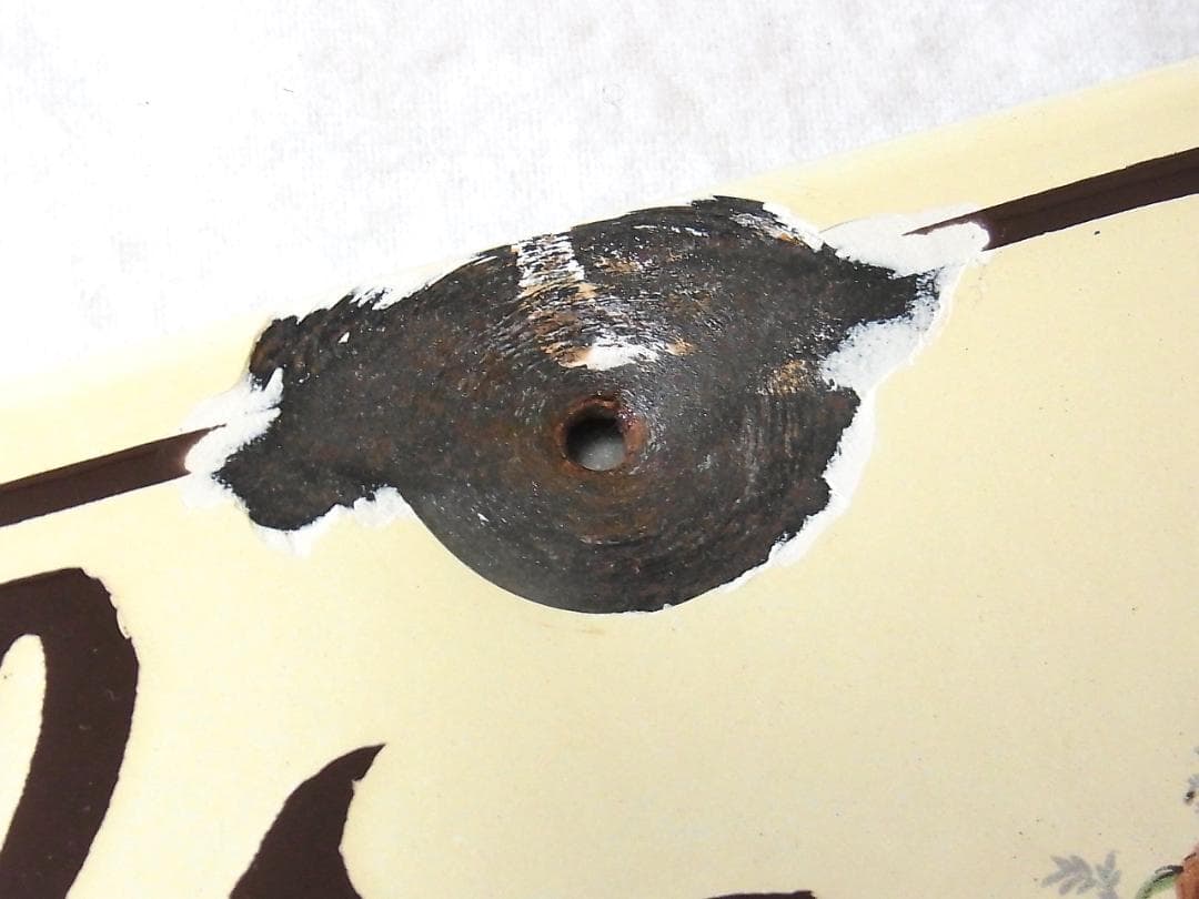 フランス製 ホーロー「Clefs」キーラック アンティーク 壁掛けキーフック