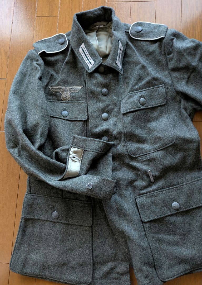 ドイツ軍戦闘服 ウール製 グレー