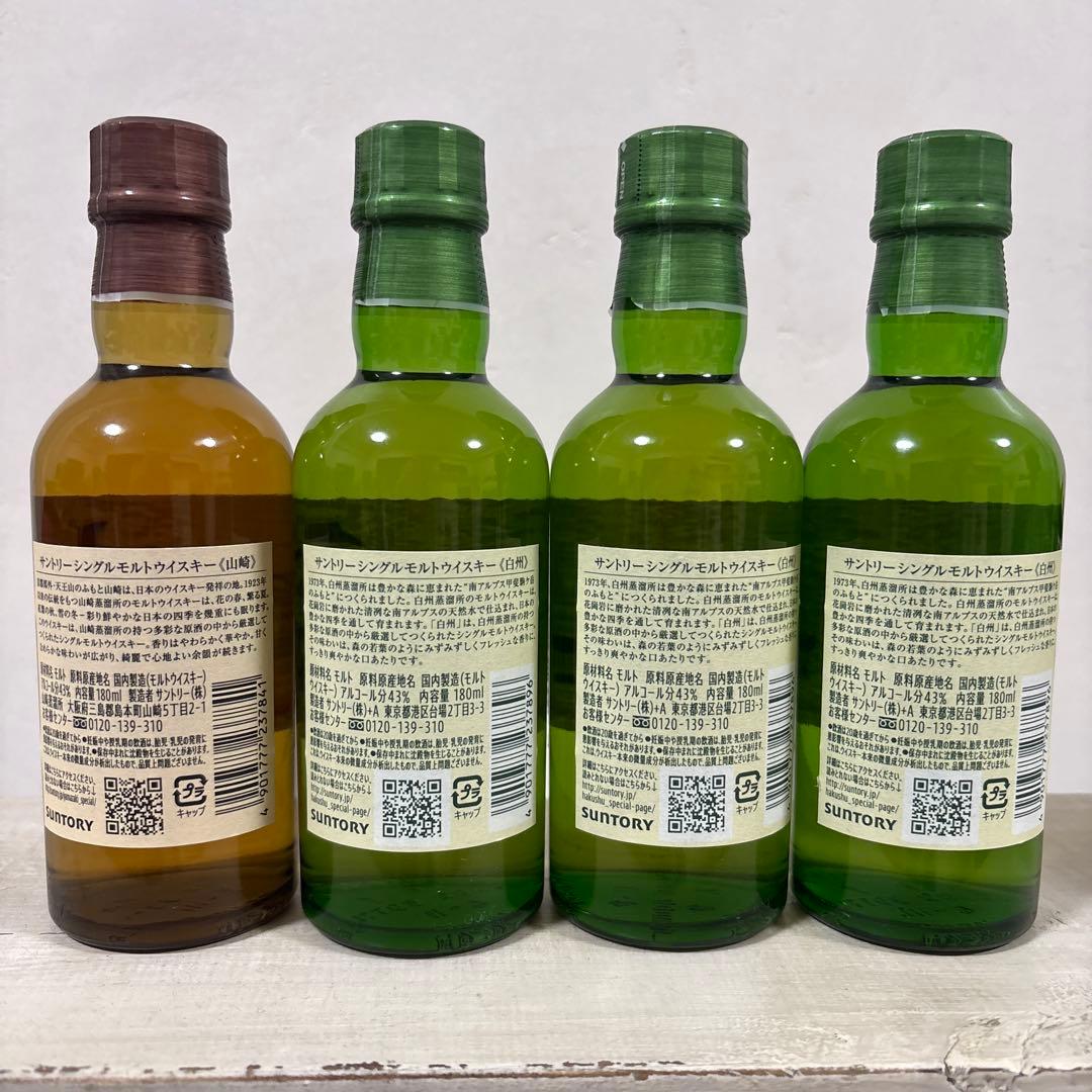 山崎 & 白州 180mlウイスキーセット