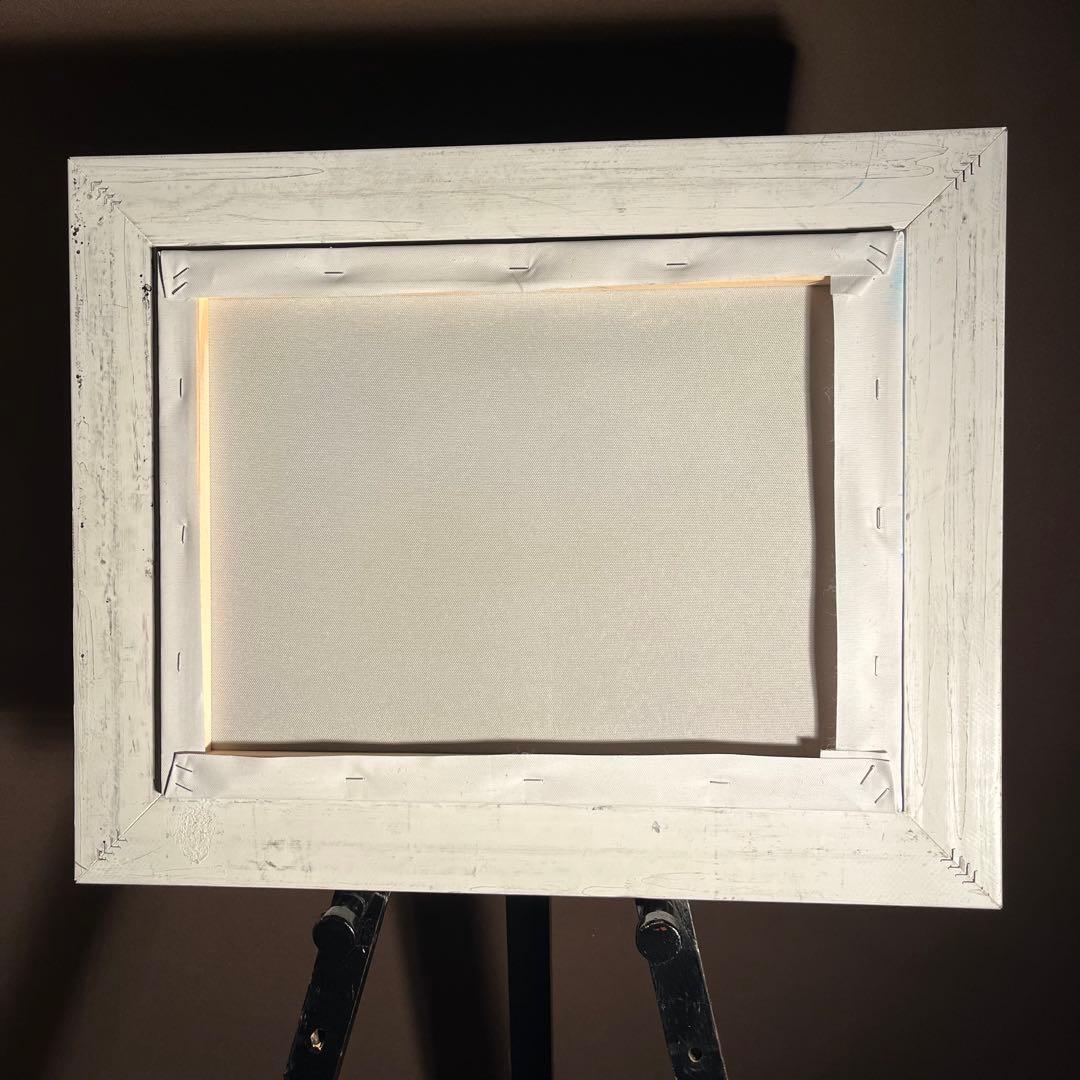 手書き油絵 クロード・モネ 柳睡蓮 額付 肉筆絵画 インテリア 油彩画