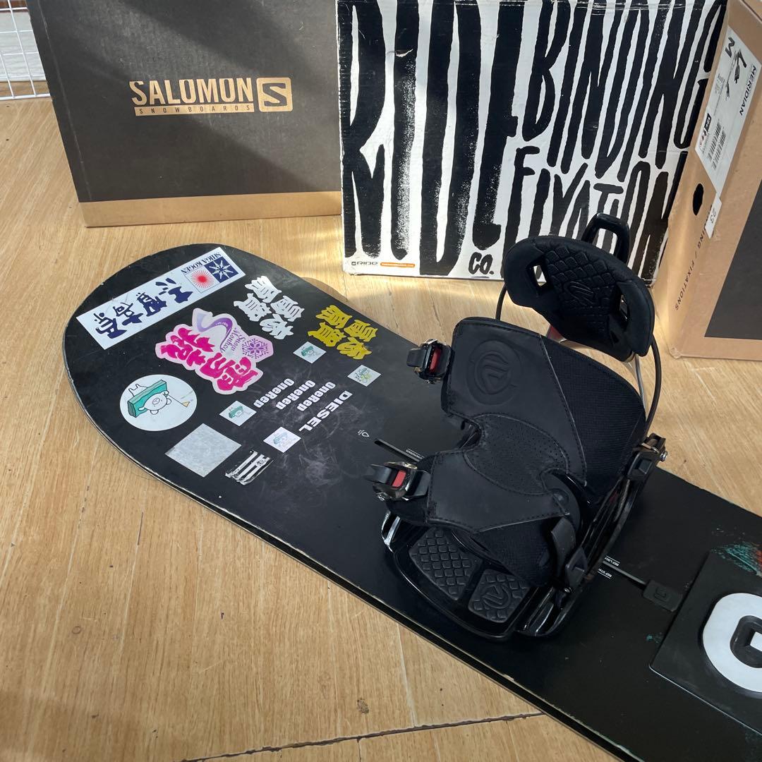 BURTON×FLOW　バートン　スノーボード　フロー　バインディング付
