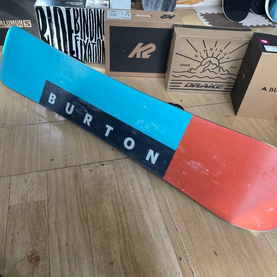BURTON×FLOW　バートン　スノーボード　フロー　バインディング付