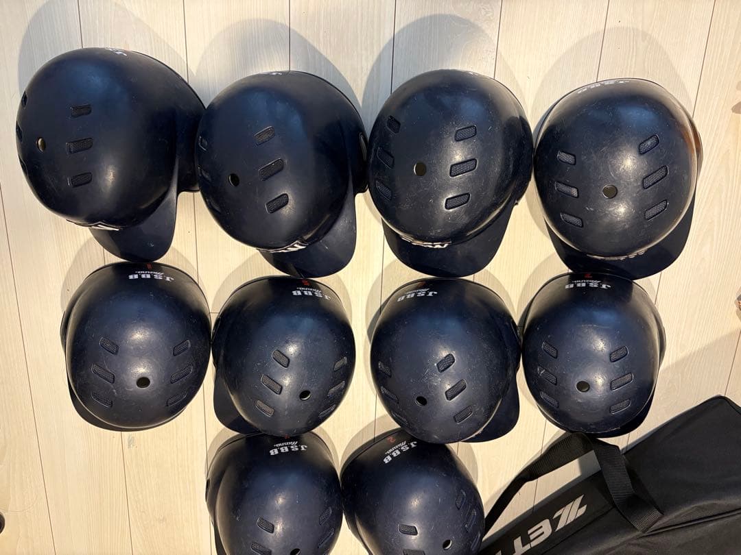Mizuno 野球用ヘルメット 10個セット (ZETTヘルメットケース付き)